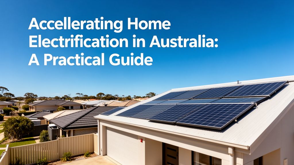 Accelerating Home Electrification: Powering Australia's Sustainable Future