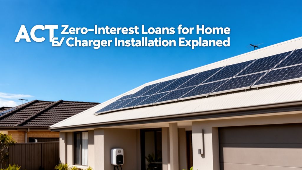 ACT's Zero-Interest Loans for Home EV Charger Installation: What You Need to Know