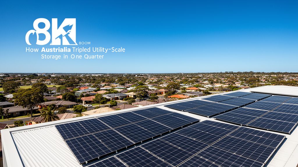 Battery Boom: How Australia Tripled Utility-Scale Storage in One Quarter