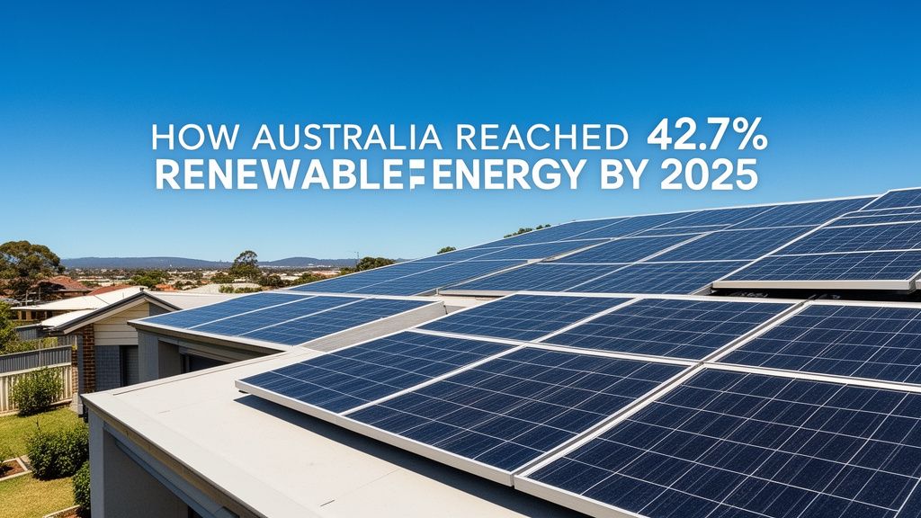 Beyond Batteries: How Renewable Energy Reached 42.7% of Australia's Mix in 2025