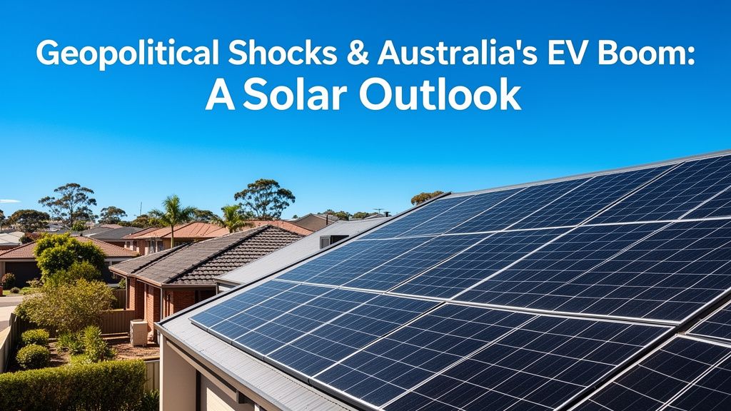 Geopolitical Shocks Fuel Australia's EV Transition and Solar Integration