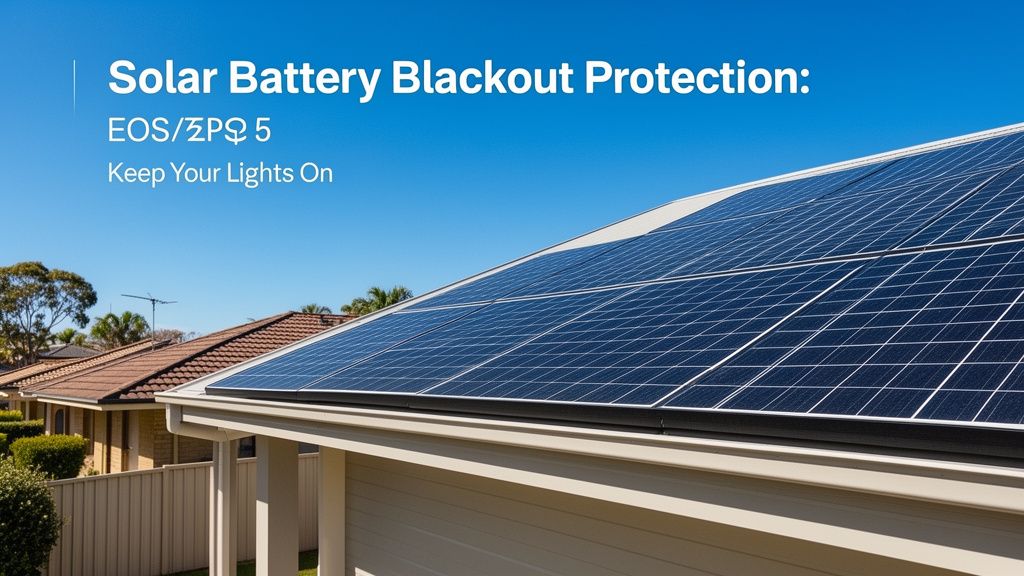 Blackout Protection: Keeping Your Lights On with a Home Solar Battery