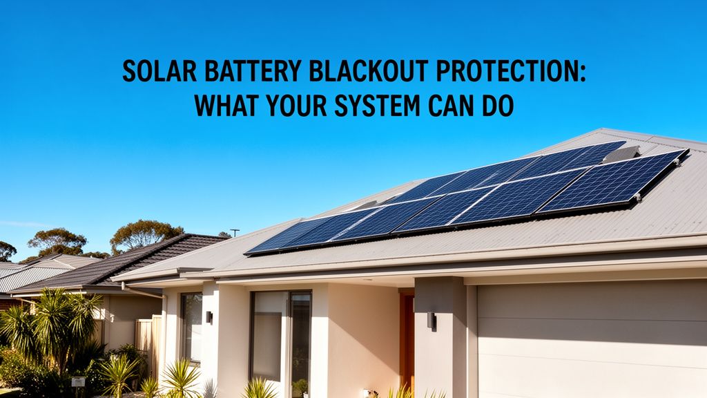 Your Solar Battery: The Ultimate Blackout Protection for Australian Homes