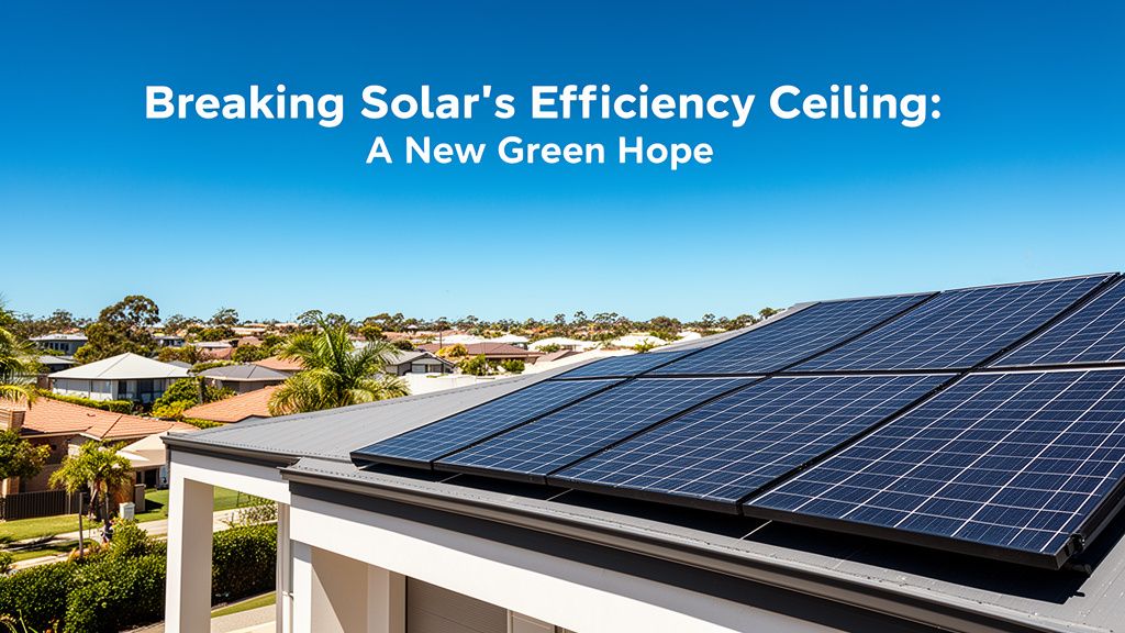 Breaking Solar's Efficiency Ceiling: A New Hope for Green Energy