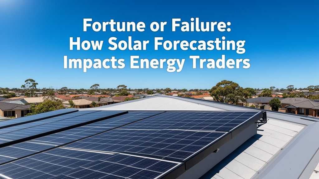 Fortune or Failure: How Solar Forecasting Impacts Energy Traders