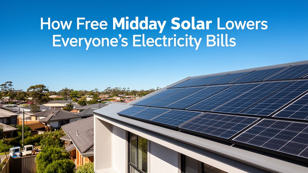 How Free Midday Solar Power Reduces Everyone's Electricity Bills in Australia