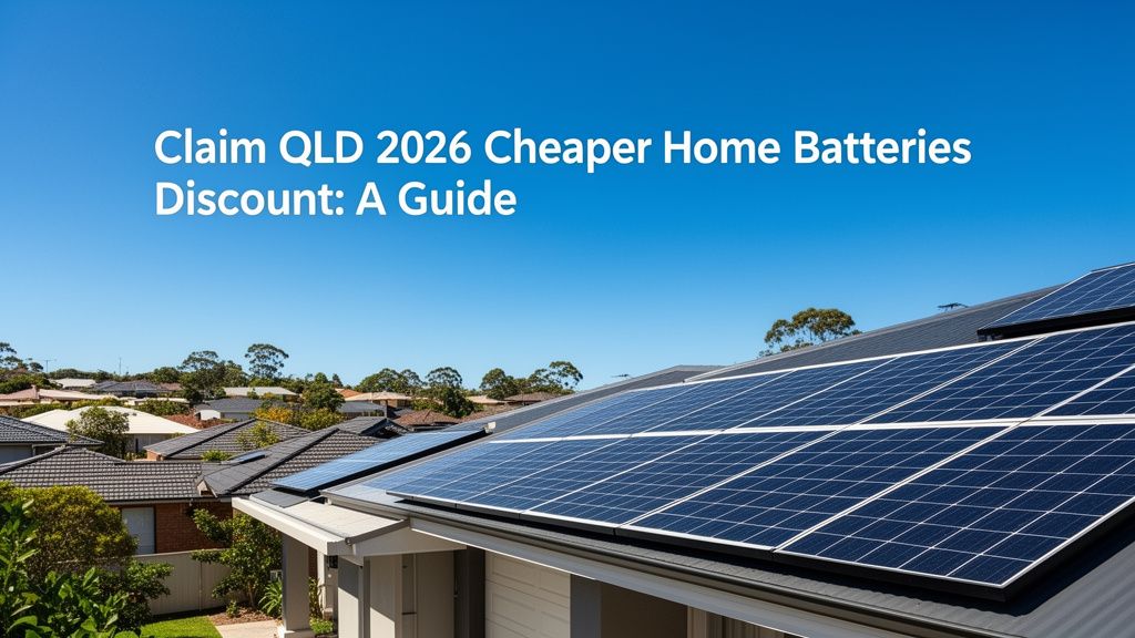 Claiming Queensland's 2026 Cheaper Home Batteries Discount