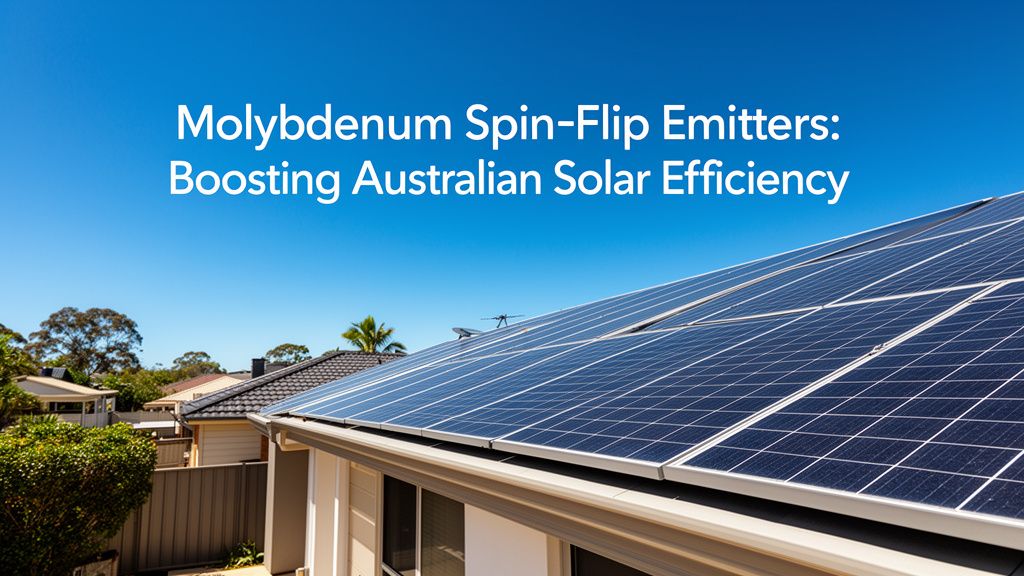 Molybdenum Spin-Flip Emitters: Unlocking Australia's Next Solar Leap