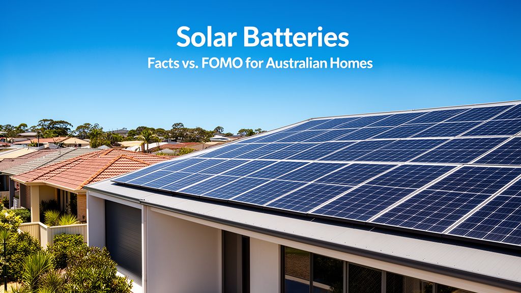 Separating Fact from Hype: Understanding Solar Batteries for Your Australian Home