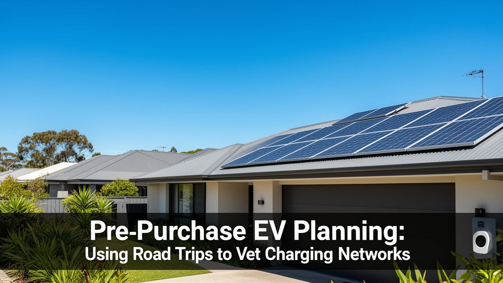 Pre-Purchase EV Planning: Using Road Trips to Vet Charging Networks