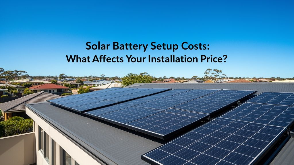 Understanding the Costs of Your Solar Battery Setup in Australia
