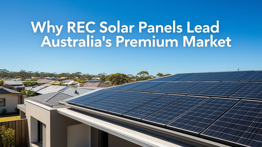 Why REC Solar Panels Lead the Australian Premium Market