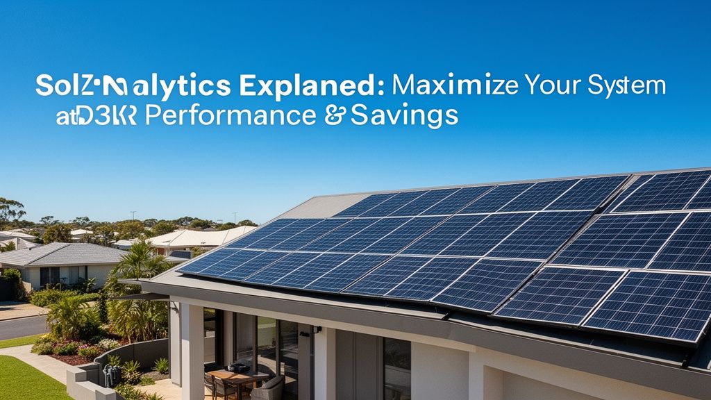 Solar Analytics Explained: Unlocking Your System's True Potential