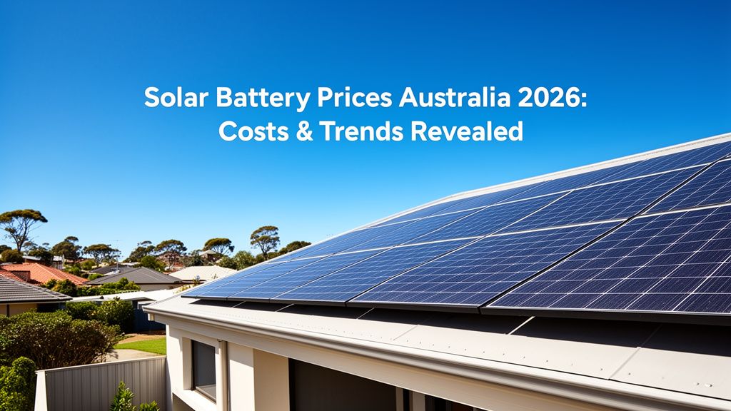 Solar Battery Prices in Australia: Average Costs & Trends for 2026