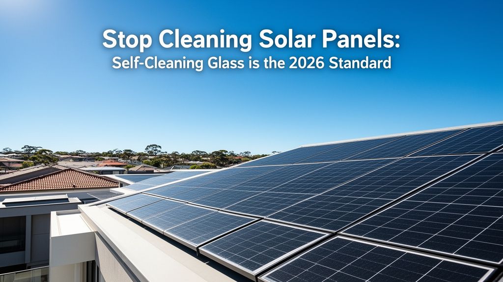 Stop Cleaning Your Panels: Why "Self-Cleaning" Glass is the 2026 Standard