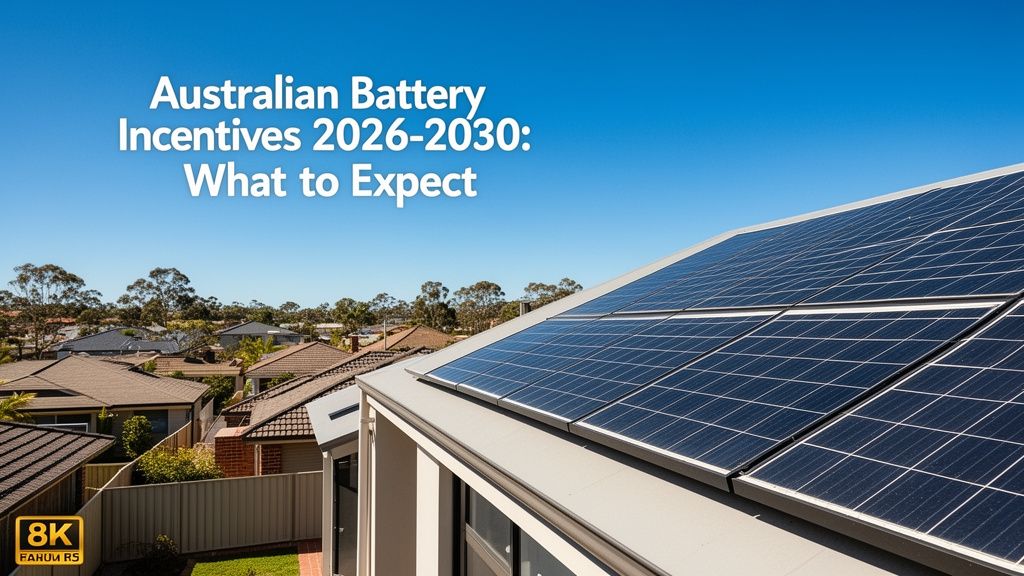 The Future of Australian Battery Incentives: What to Expect from 2026 to 2030