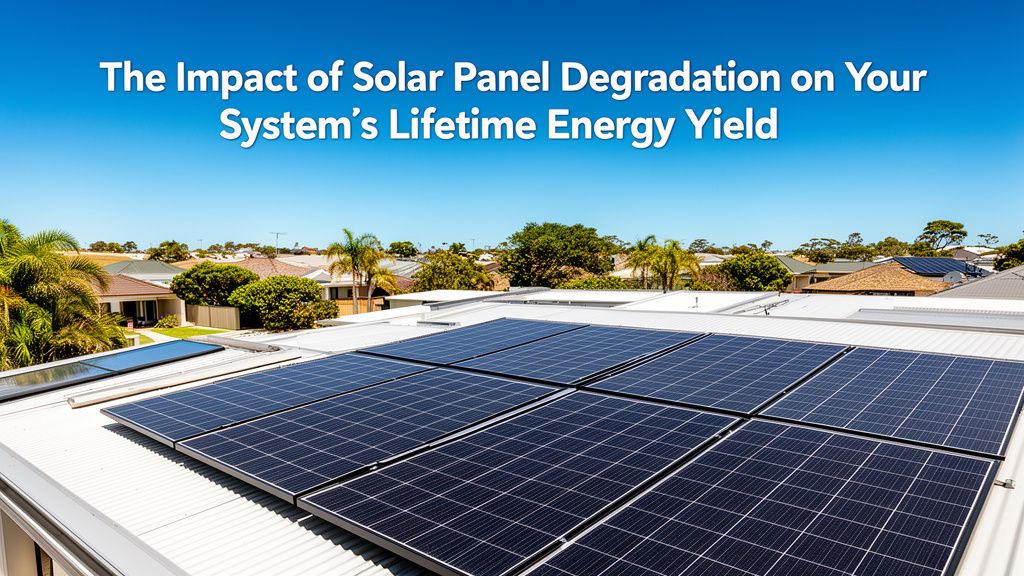 The Impact of Solar Panel Degradation on Your System's Lifetime Energy Yield