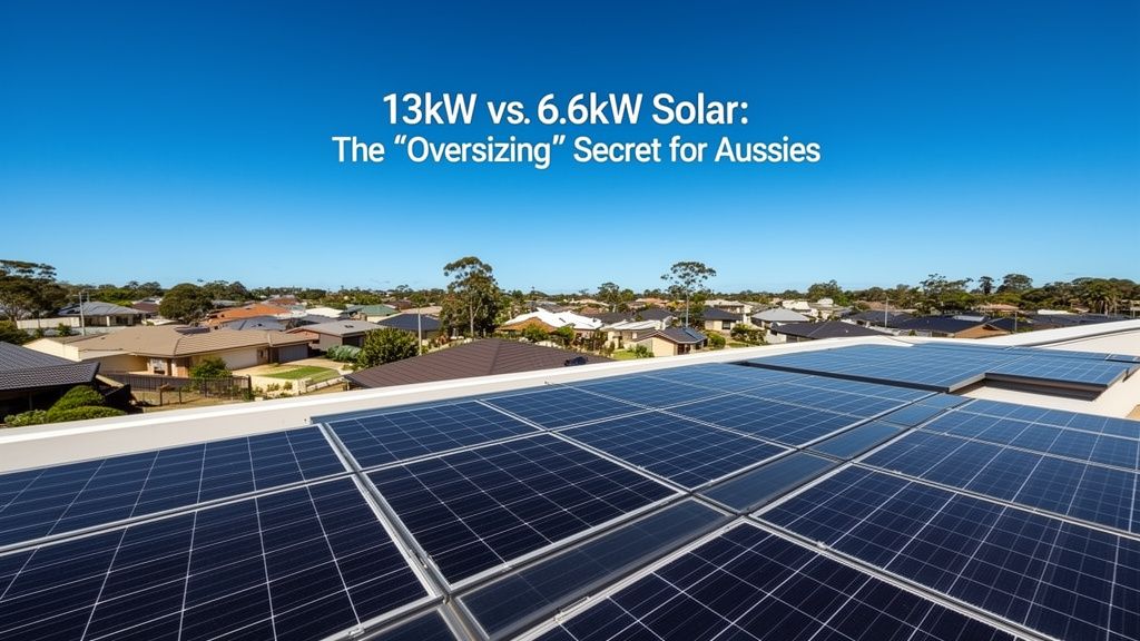 The "Oversizing" Secret: Why a 13kW System is Smarter Than a 6.6kW for Many Aussies