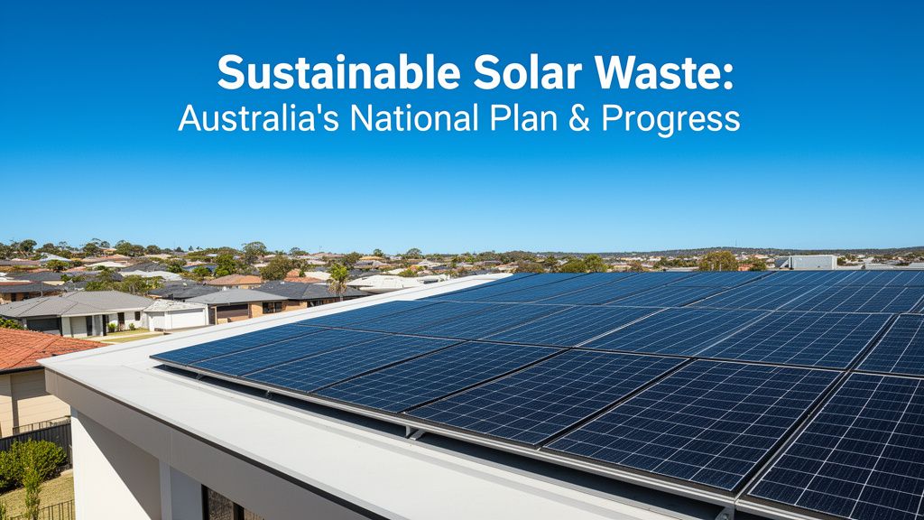The Quest for a National Plan: Building Australia's Sustainable Solar Waste System