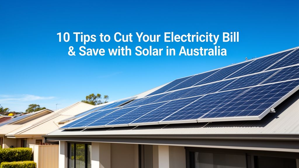 Top 10 Tips to Save on Your Electricity Bill in Australia
