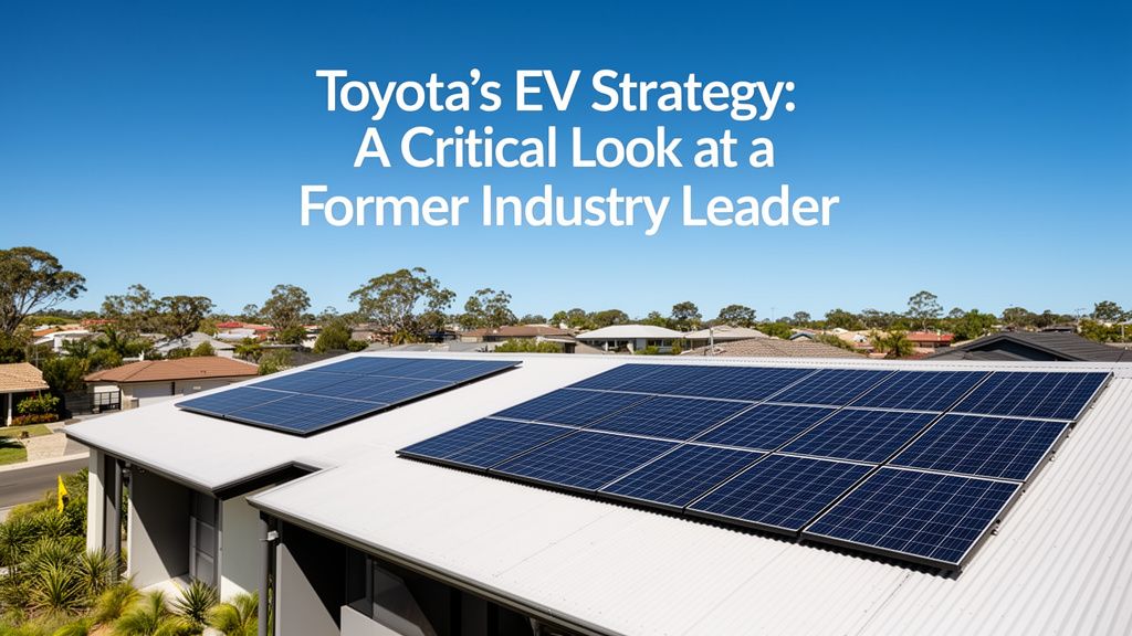 Toyota's EV Strategy: A Critical Look at a Former Industry Leader