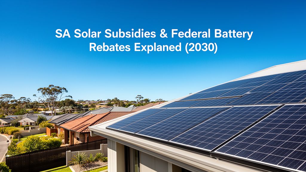 Understanding South Australia's Solar Subsidies and Federal Battery Incentives for Homeowners