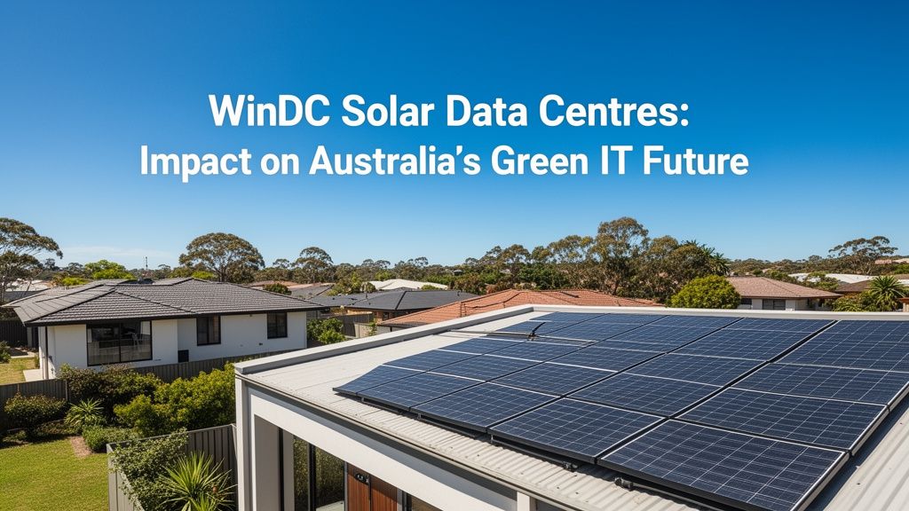 WinDC's Solar-Powered Data Centres: A Game Changer for Australian Industry?