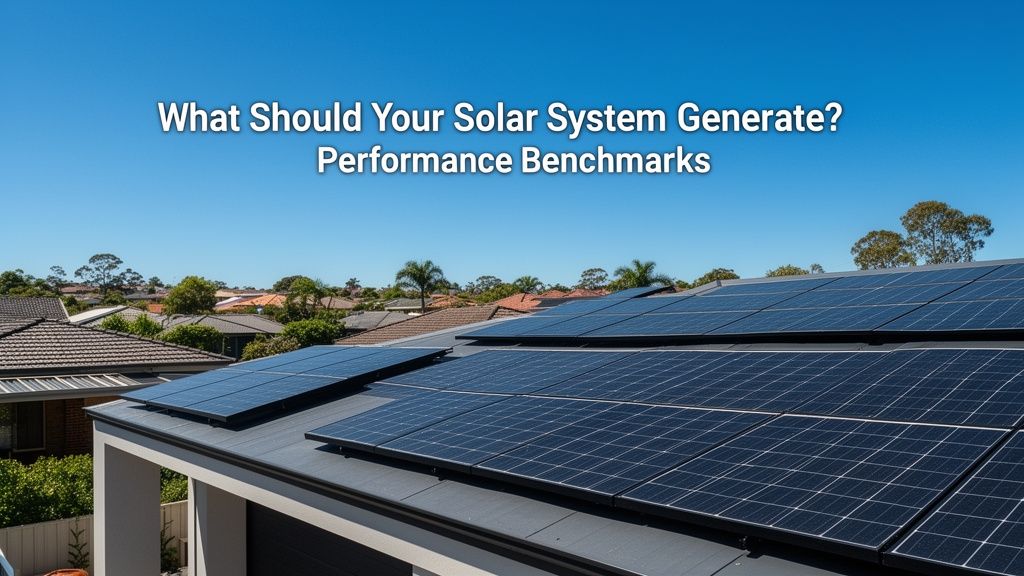 What Your Solar System Should Be Generating: Understanding Your Performance Benchmark
