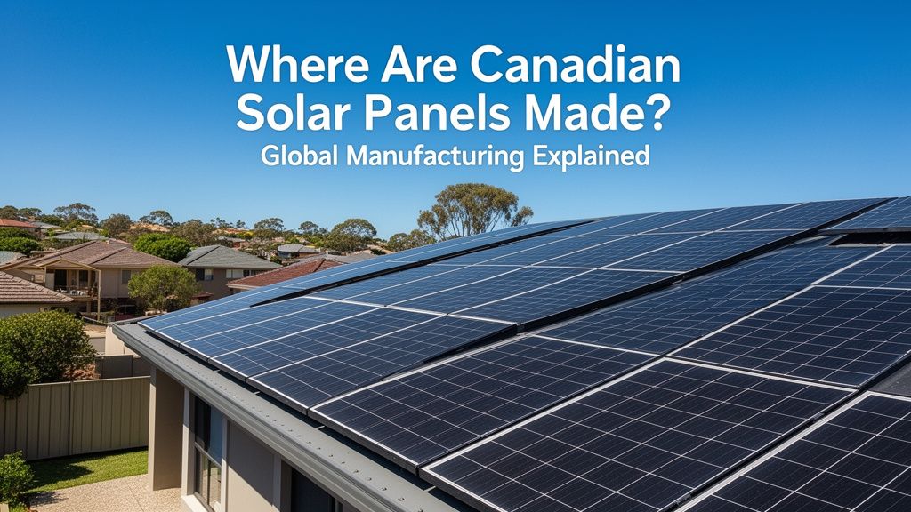 Where Does Canadian Solar Manufacture Its Solar Panels? A Look at Their Global Manufacturing