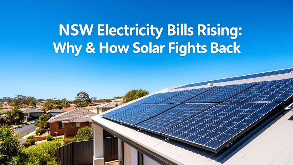 Why Your NSW Electricity Bill Might Be Higher Next Year (and How to Fight It)